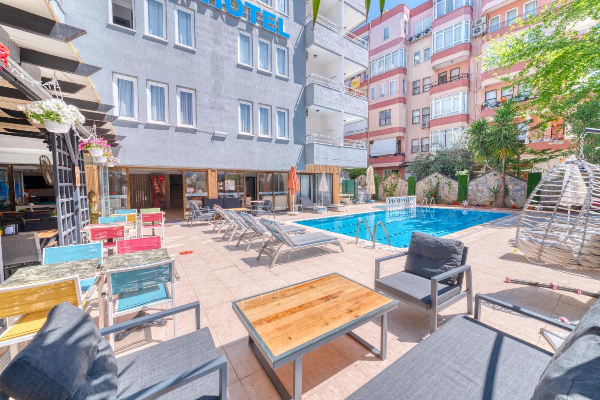 Kleopatra Icaria Apart Hotel 알란야 외부 사진